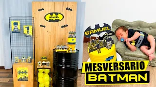 Festa Batman 🦇 1º Mêsversário do Samuka #Festadiycasa