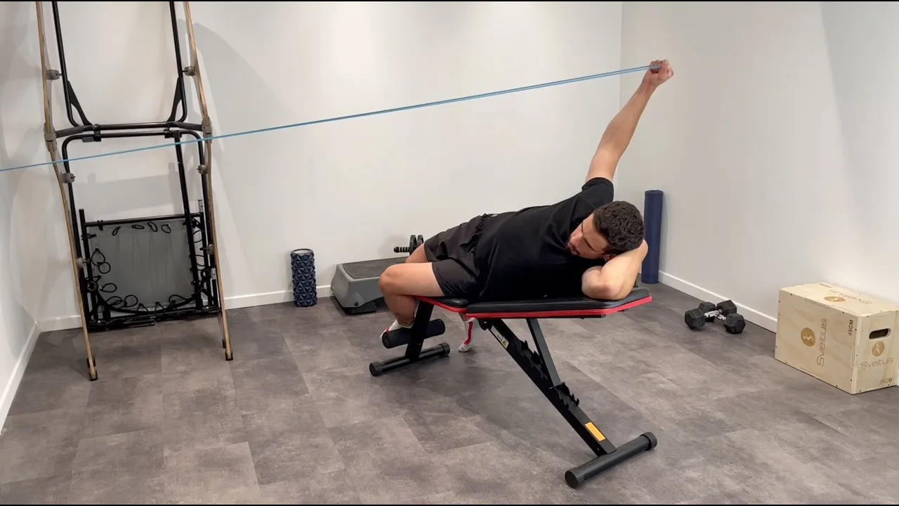 Image Side Lying Banded Powell Raise