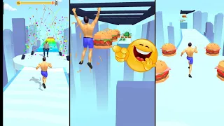 Fit Master Race : Gym Run 3D Game funny 🤣 moment hard level 99 ⭐ Live Games