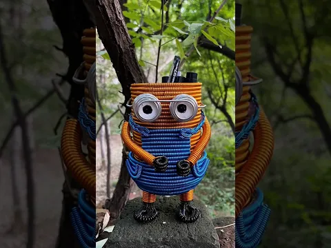 Thử Thách 24h Làm Hộp Bút Minion Bằng Dây Đồng #shorts