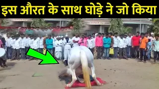 लोगों की भीड़ के सामने घोड़े की हरकत चैक करें // Hindi Islamic Channel