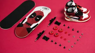 DEAD POOL FINGERBOARD / ASSEMBLE / BUILD / CUSTOM / TRICKS