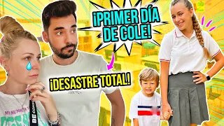 PRIMER DÍA de COLE 🎒📚 DESASTRE TOTAL... 😭 Familia Carameluchi