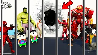 GTA 5 : Shinchan , Pinchan And Franklin Biggest Plan To Escape Prison in GTA 5 ! (GTA 5 mods)