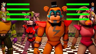 FNAF vs Security Breach with Healthbars