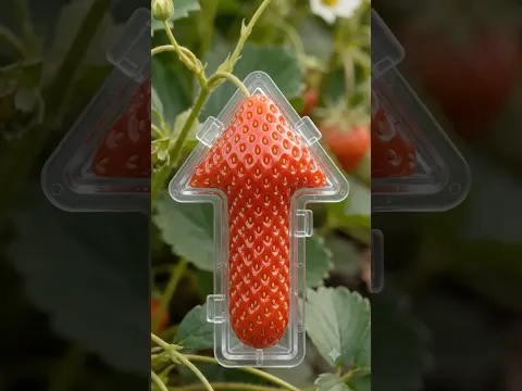 The EASY way to grow strawberries at home! 🍓✨ #shorts #comedy