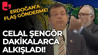Ekrem İmamoğlu 'Kanal İstanbul' dedi Celal Şengör dakikalarca alkışladı: İşte o sözler