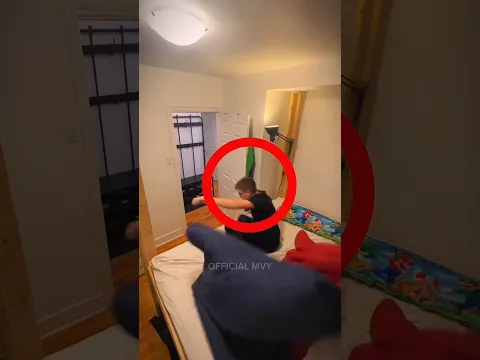 This man does parkour everyday to get around in his house,