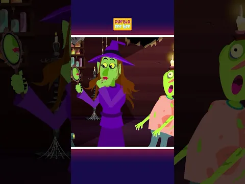 💀Dos esqueletos bailan y uno se cae de la cama 😱#shorts #spooky #halloween #kidssong #puebloteehee