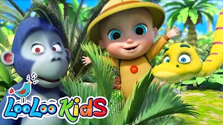 Down in The Jungle +🐕 Bingo 🐶 and more Kids Songs and Nursery Rhymes - LooLoo Kids