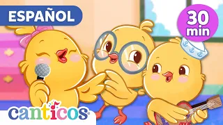 30 min de Canciones de Cuna en Español | Los Pollitos Dicen Pio Pio @canticosworld