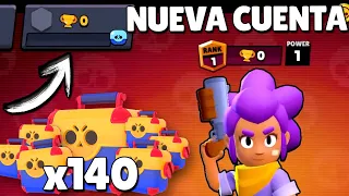 NUEVA CUENTA y ABRE 140 MEGACAJAS ¿QUE OCURRIRÁ? BRAWL STARS 😱