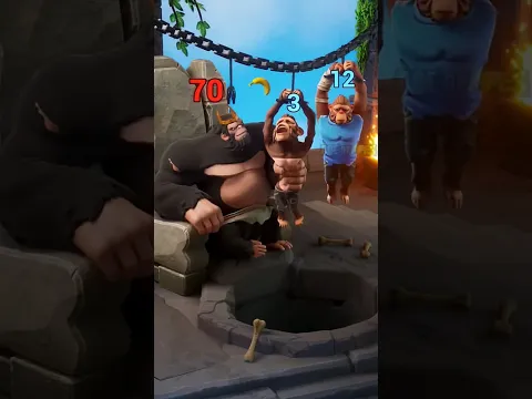 Gorriila ne bandaro ke pet se kele nikale 😂 #shorts #youtubeshorts #gaming #monkey #shortsvideo