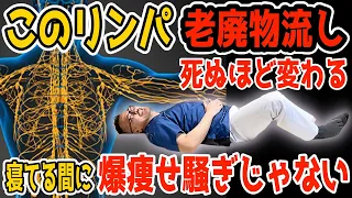【寝る前の内臓洗浄】1時間歩くより寝たまま３分！怖いぐらいに老廃物ドバドバ出して！勝手に中性脂肪も減らし猫背・巻き肩・坐骨神経痛・脊柱管狭窄症・変形性膝関節症も解消！