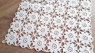 How to crochet EASY for beginners CROCHET Motif Flower Pattern  How to join motifs