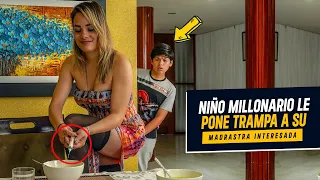 Niño millonario pone trampa a su madrastra interesada | Niño la descubrió con las manos en la masa