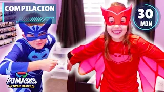 ¡Héroes al rescate! | Héroes en pijamas en la vida real | PJ Masks Español Latino