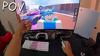 Éssa é a sensação de jogar Roblox no talo - POV