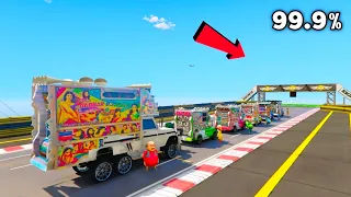 मोटू पतलू ने किया SUPER MEGA RAMP CHALLENGE 😱😱😱 Motu Patlu Indian Dj Speed Ramp Challenge GTA 5