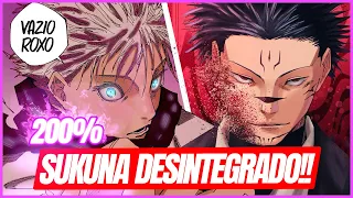 DESTRUIÇÃO TOTAL!! GOJO VS SUKUNA A LUTA DOS MAIS PODEROSOS Jujutsu Kaisen Capitulo 223