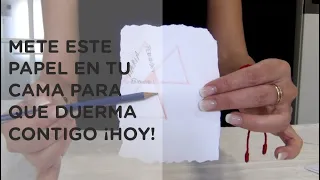 ARRÁSTRALO A TU CAMA ¡NO PODRÁ SACARTE DE SU CABEZA! - HECHIZO CON PAPEL