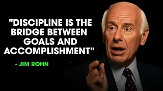 Discipline is the bridge between goals and accomplishment – Jim Rohn Motivation