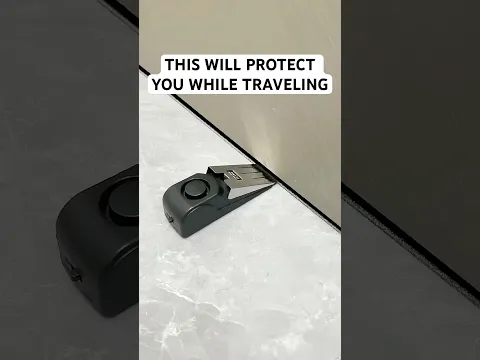 Best alarm door stopper for home and travel safety  ( 182 ) ▶️ Portable Wireless Alarm Door Stopper