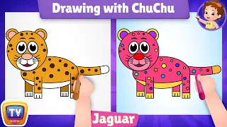 How to Draw a Jaguar? - Drawing with ChuChu - ChuChu TV Drawing for Kids Easy Step by Step