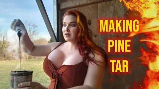 Long ship part 2: making pine tar