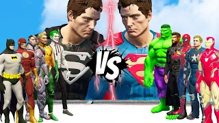 RED SUPERMAN VS BLACK SUPERMAN | DC VS MARVEL  | EPIC BATTLE