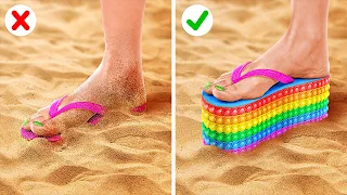 ¡GUAU! TRUCOS DE POP IT || ¡Retos y trucos arcoíris! ¡Bricolajes e ideas coloridas por 123 GO! FOOD