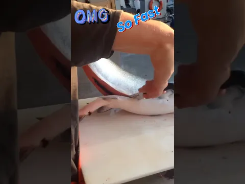 OMG! This is the Fastest Salmon Cut! #shorts #fun #enertainment #fish #fillet