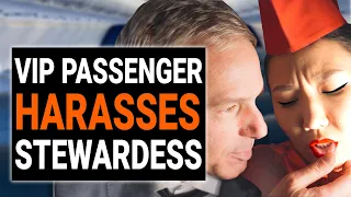 VIP PASSENGER HARASSES Young STEWARDESS | @DramatizeMe