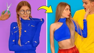 MANERAS BRILLANTES DE REUTILIZAR ROPA VIEJA! Trucos de moda y ropa por Mariana ZD