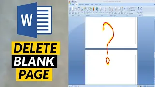 How to Remove a Blank Page | MS Word