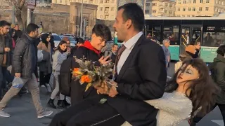 Bride Kidnapped Groom!(Gelin Damat Kaçırdı!)#bride #gelinlik #puppets #show  #reaction #art #comedy
