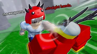 No Weapons STRAIGHT HANDS in 99 nights in the Forest