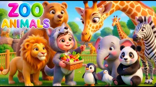 Zoo Animals | learn with Little Domy - nursery rhymes and baby songs | for kids