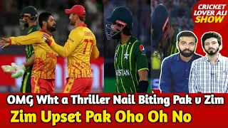 Zim Upset Pak Oho Oh No | OMG Wht a Thriller Nail Biting Pak v Zim
