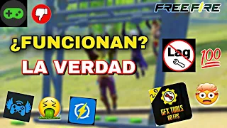 PROBÉ las "Mejores" APLICACIONES para QUITAR el LAG en FREE FIRE ¿FUNCIONAN? 🤔🤯
