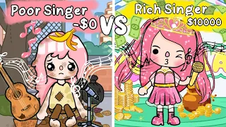 Poor Singer🥺Vs Rich Singer💸🤩°Toca life world story°
