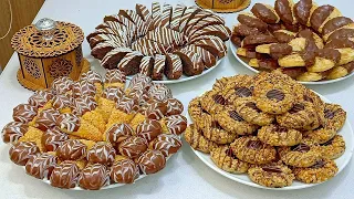 جديد حلويات ديال القلب بدون بيض أكثر من 140 حبة من عجين واحد 4 أشكال حضريها دفعة واحدة تذوب في الفم
