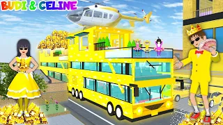 Yuta Mio Bocil Kaya Punya Bus Bertingkat Super Mewah Serba Emas 🥳 | Ada Kolam Renang Di Atas Bus