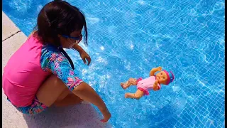 Kids Playing in the Water - swimming pool