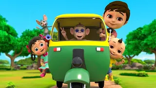 The Monkey's Auto Goes Round and Round | Bandar Ka Auto | Hindi Rhymes - Zappy Kids