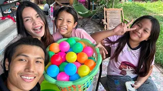 โยนลูกบอลให้ลงกะละมัง‼️#สกลนคร #ฮ่าๆตลกๆ