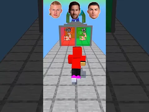 Haaland or Messi vs Ronaldo 🤯👊 | Roblox challenge #roblox #challenge #shorts