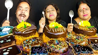 BIG VS MEDIUM VS SMALL SPOON FOOD CHALLENGE | CHOCOLATE CHALLENGE | Indian Eating Show