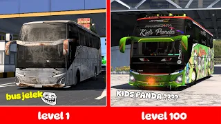 MODIFIKASI KIDS PANDA LEVEL 100 TAPI DIA HIJAU ??? | ETS 2 INDONESIA