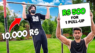 Rs 10,000 Pull-up Challenge | Win Rs 500 for every Pull-Up | Public Challenge